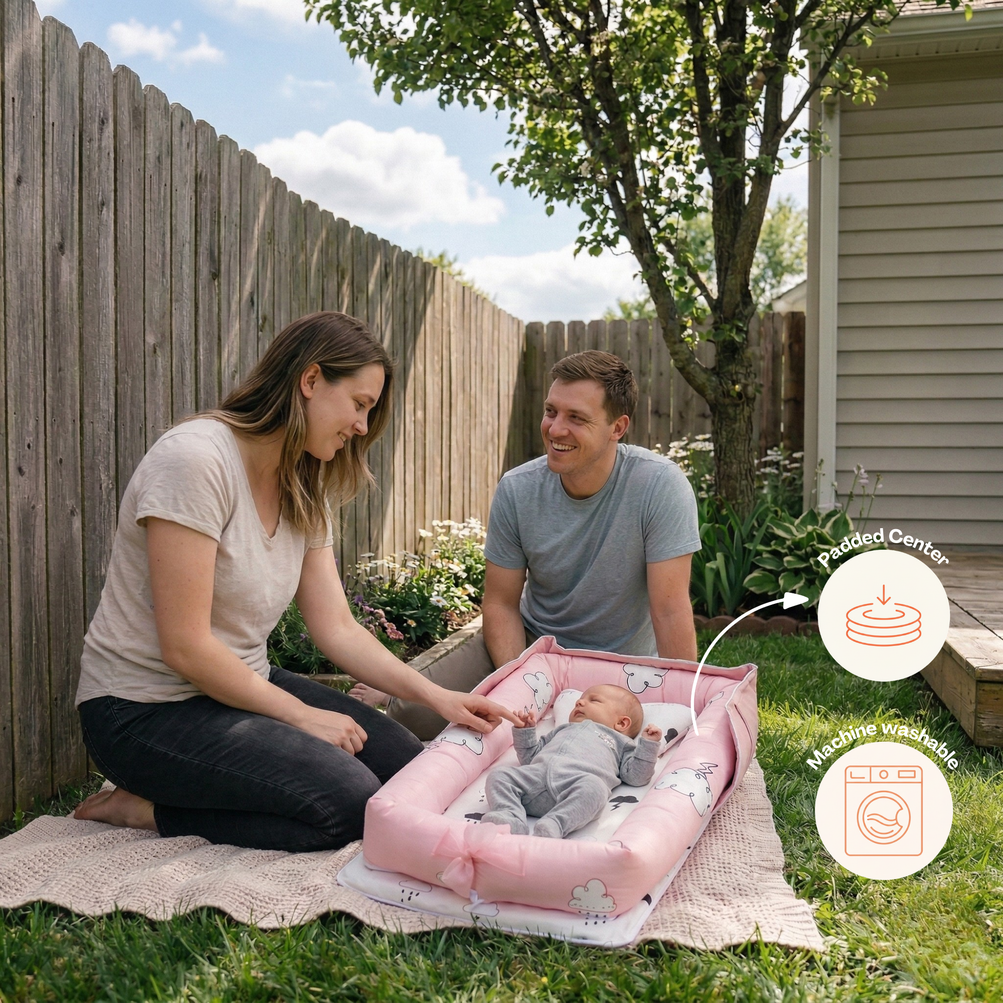 Cradlii Portable Baby Lounger