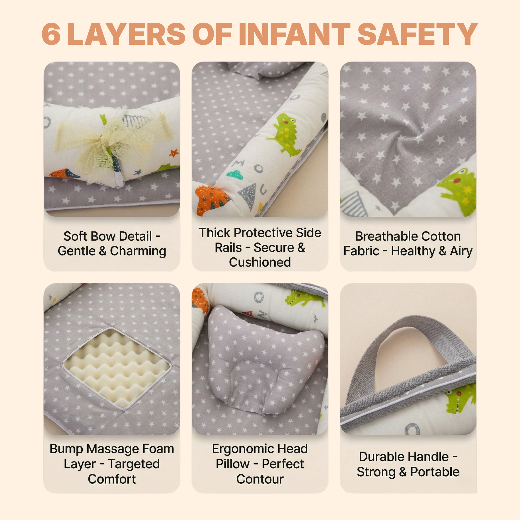 Cradlii Portable Baby Lounger